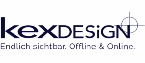 Logo kexDESIGN - Endlich sichtbar - Online & Offline