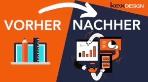 Webdesign: Vorher-Nachher Ansichten von Websites