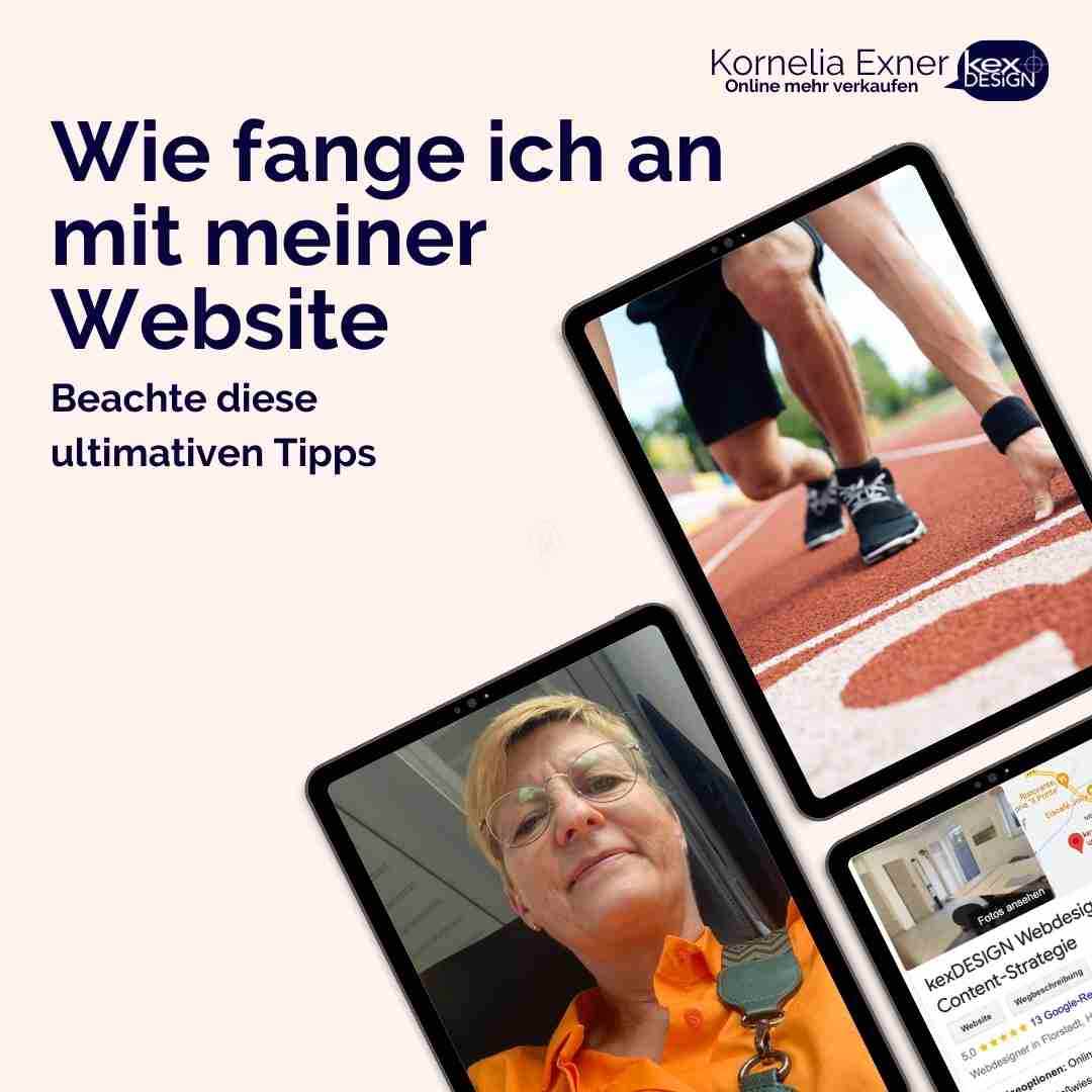 Wie fange ich mit der Website an?