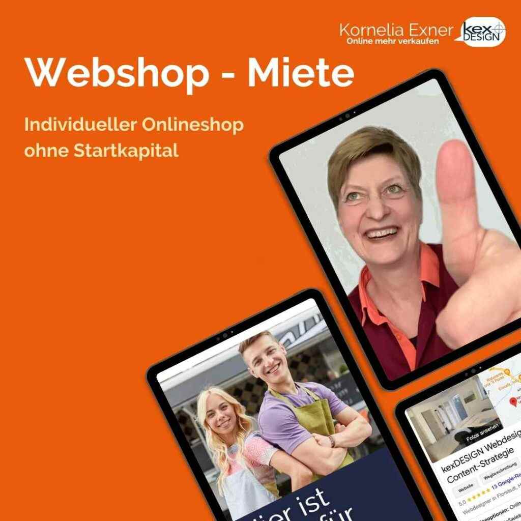 Webshop - Miete ohne Startkapital