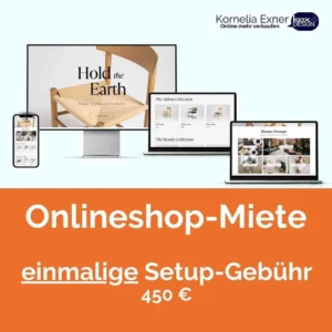 einmalige Setup-Gebühr Webshop 480 €