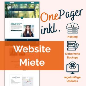 Website Miete Onepager