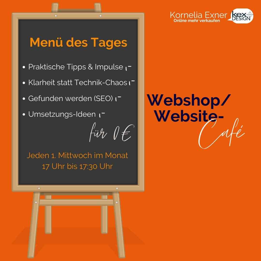 Website Cafe lerne mich kennen stell mir deine Fragen zur Website oder Webshop