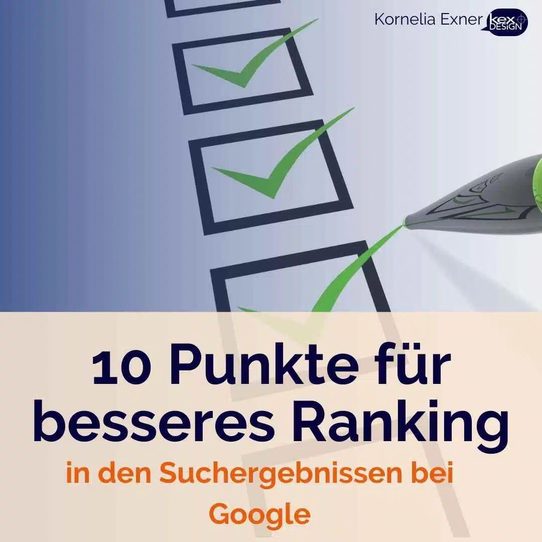 10 Punkte für besseres Ranking bei Google