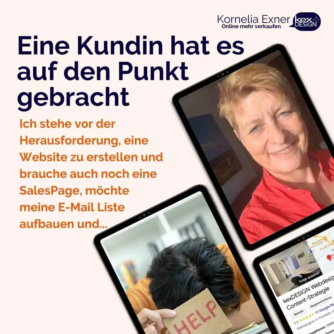 Eine neue Website: Eine Kundin hat es auf den Punkt gebracht
