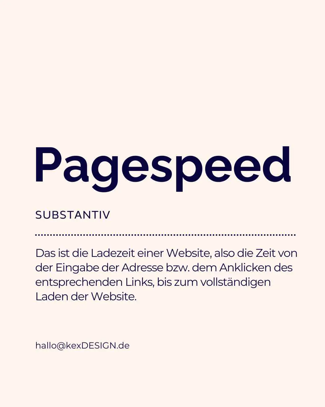 Die Geschwindigket für Websites