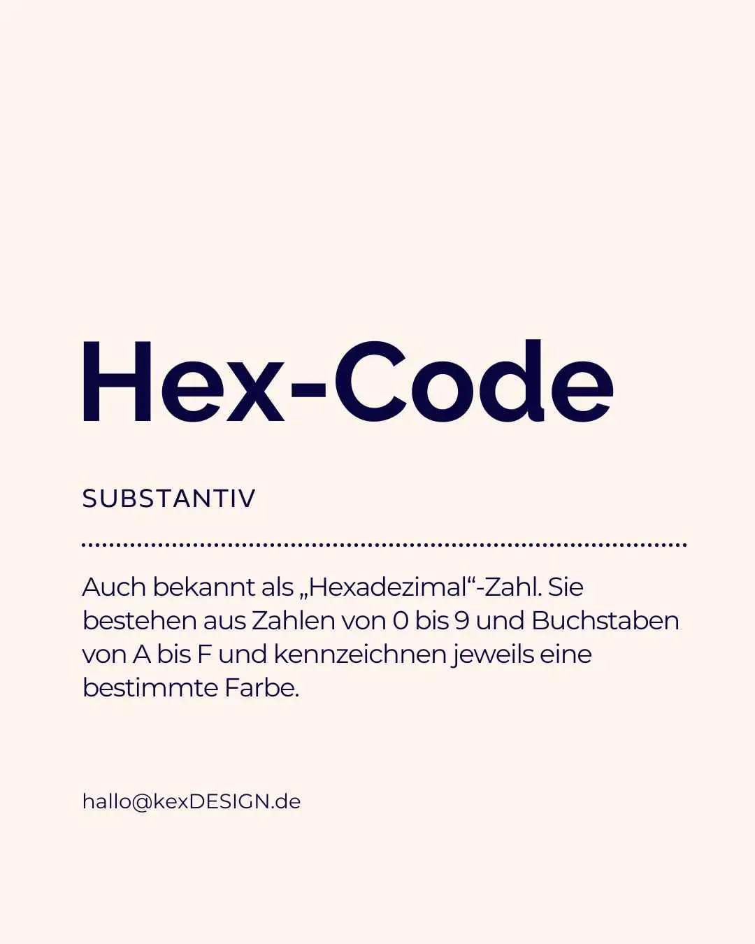 Hex Hex... was hat das mit Webdesign zu tun...