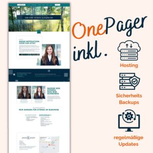 Website Mite All-in-One Service Paket Onepager