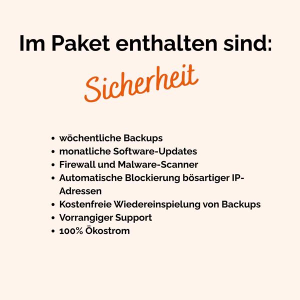 Website Miete Sicherheit