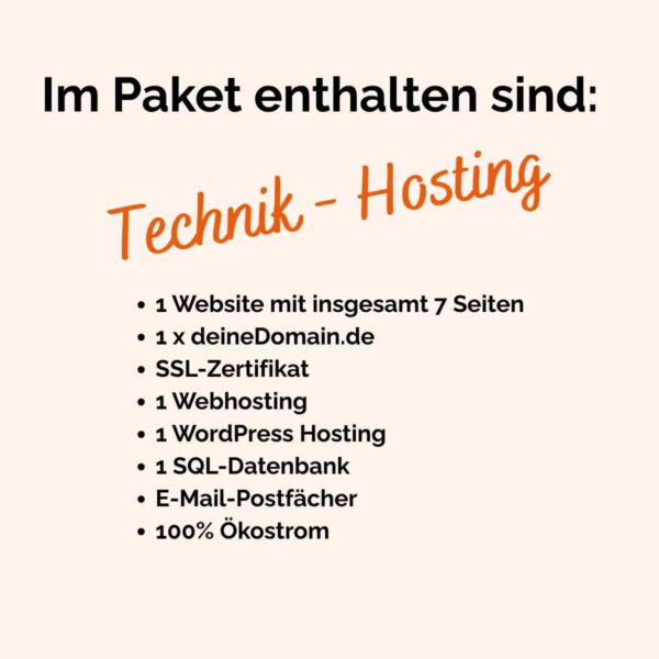 Website Miete Hosting und technik