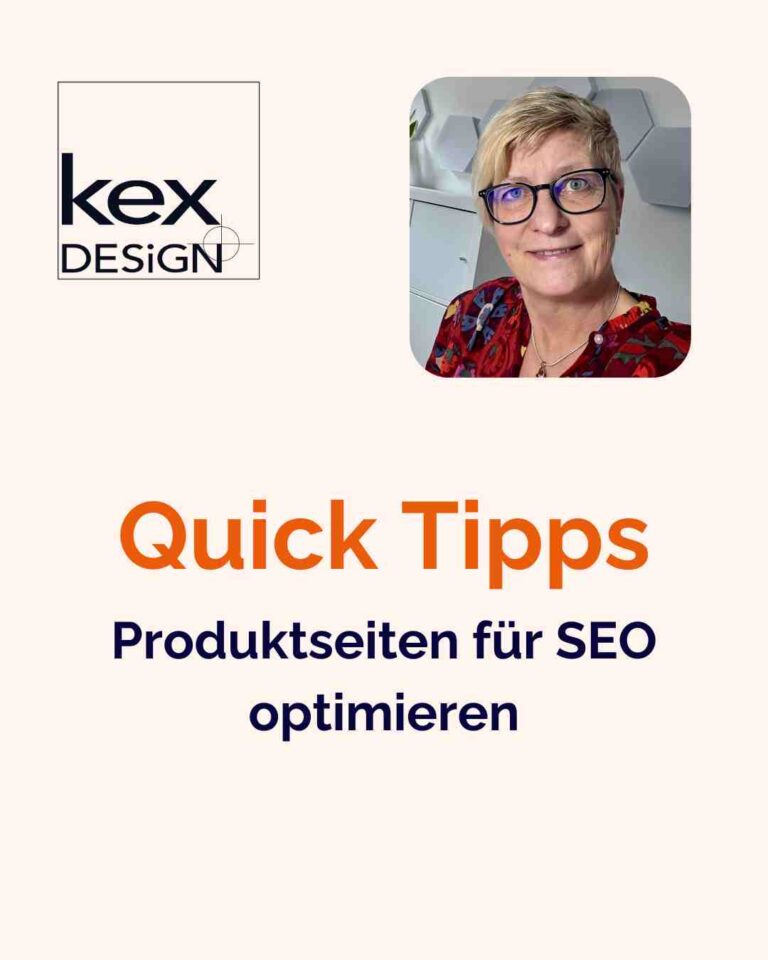 Seo für Produktseiten Anleitung von kexDESIGN