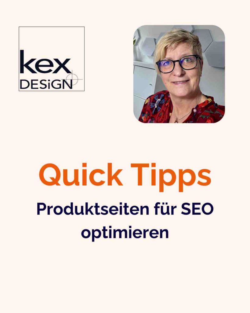 Seo für Produktseiten Anleitung von kexDESIGN