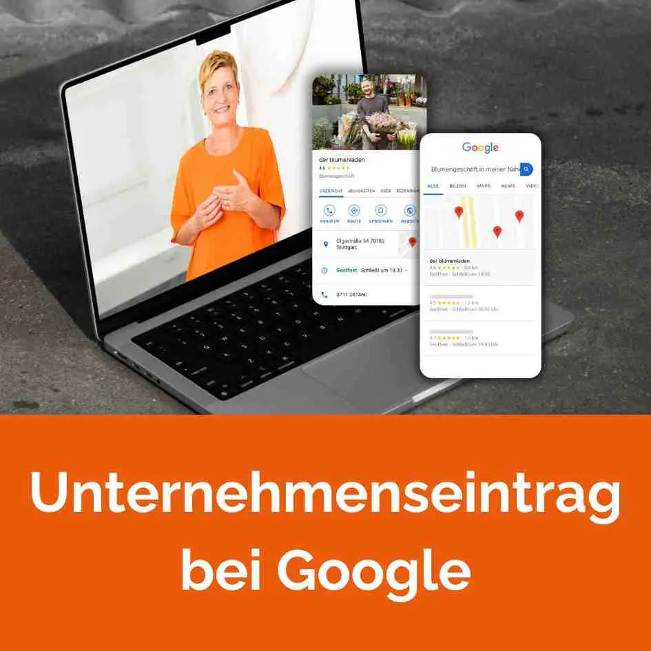 Google My Business Unternehmenseintrag Gelbe Seiten