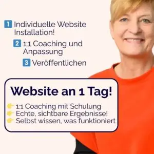 Website an einem Tag