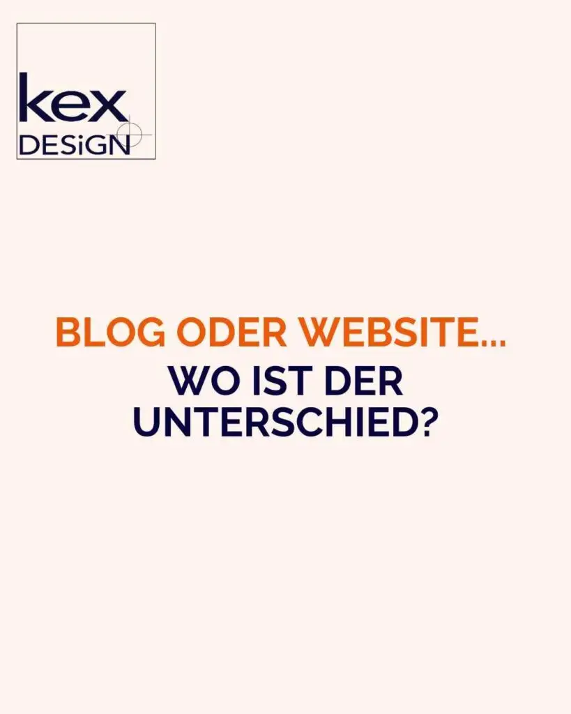 Blog oder website - der Unetrschied