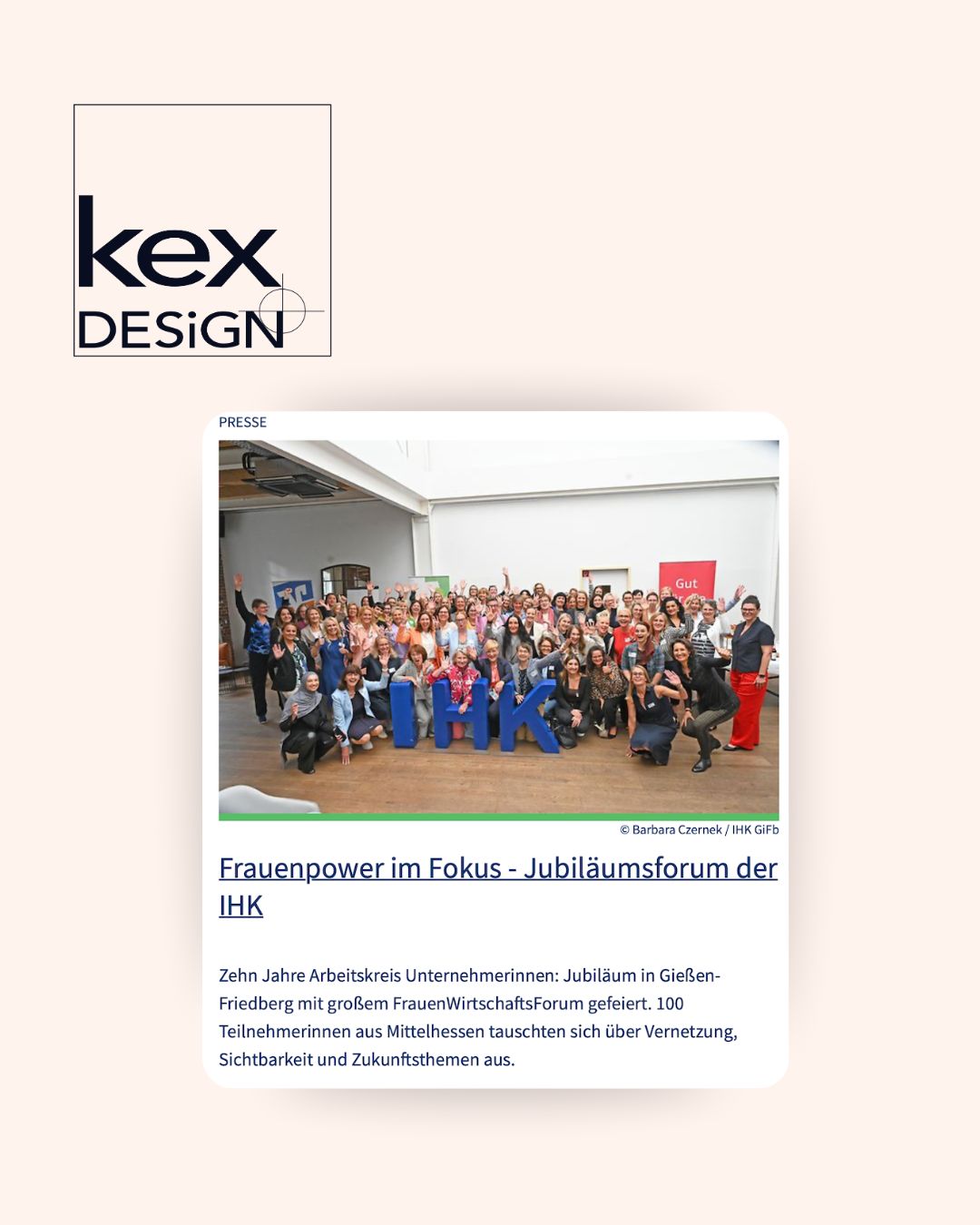 Netzwerken und sichtbar werden