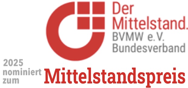 Nominiert zum Mittelstandspreis 2025 BVMW