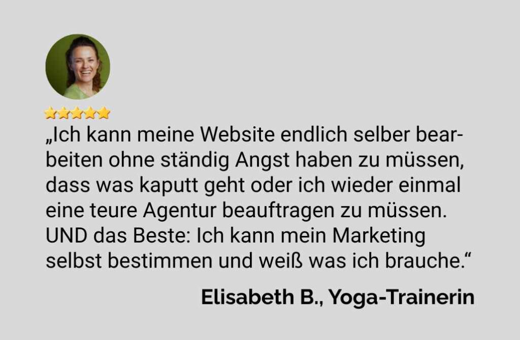 Bewertung Yoga-Trainerin