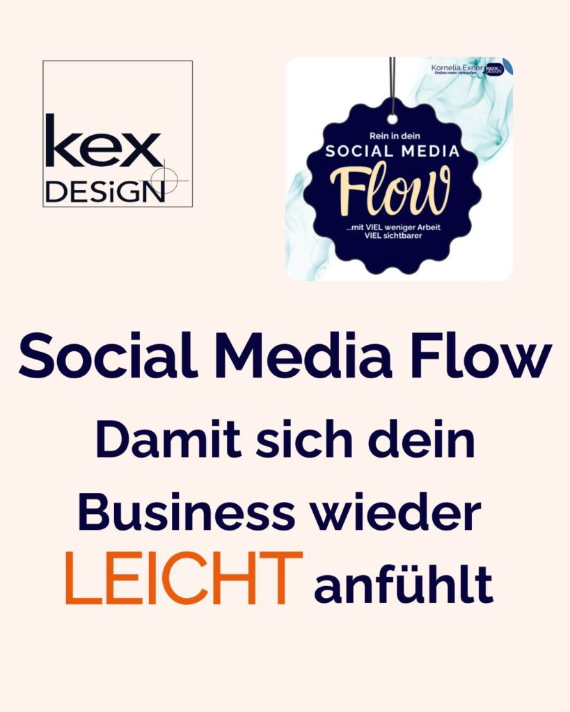 Mehr Fokus. Mehr Ruhe. Mehr Wirkung. 1 Social Media Flow - Business mit Fokus