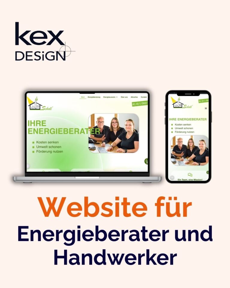 Referenzprojekt Handwerker Website Energiebaratung