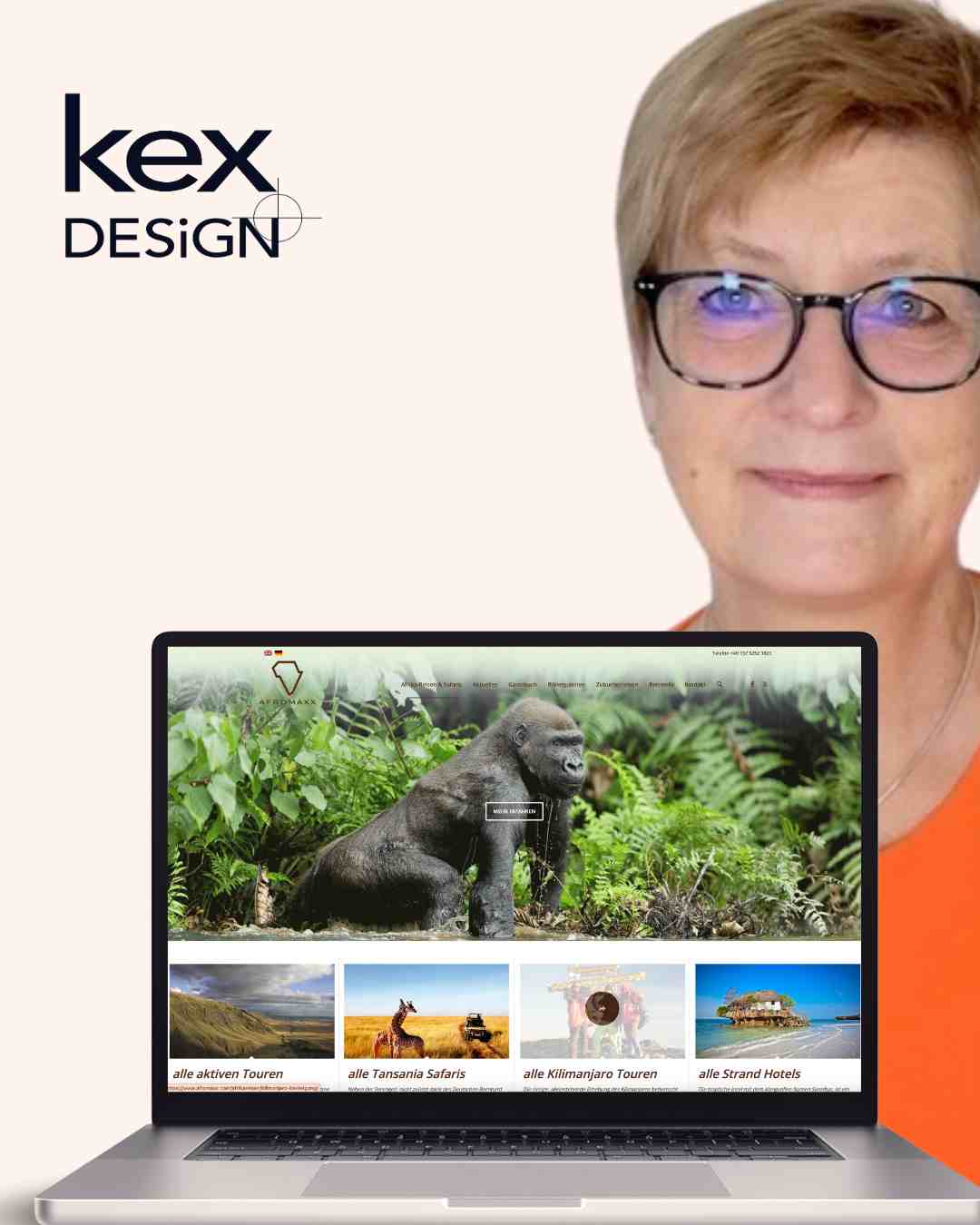 Referenz afromaxx von Html und css zum Website-System