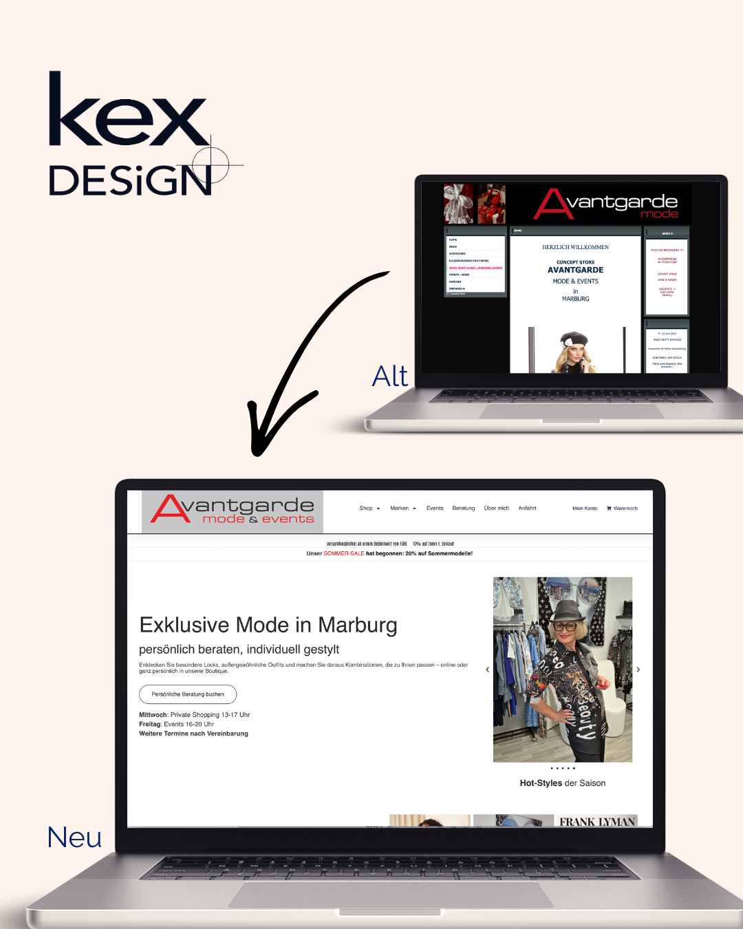Webdesign für Rechtsanwälte 10 Case Study Avantgarde Conceptstore